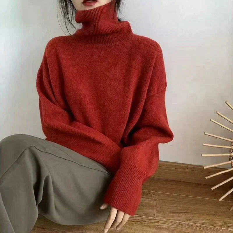 Elegantný sveter s vysokým golierom MIRA I