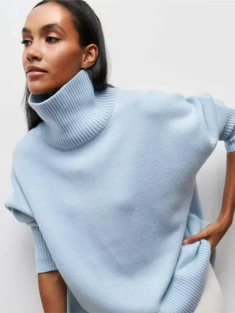Olivia - Elegantný sveter s trendy vysokým golierom