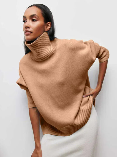 Olivia - Elegantný sveter s trendy vysokým golierom