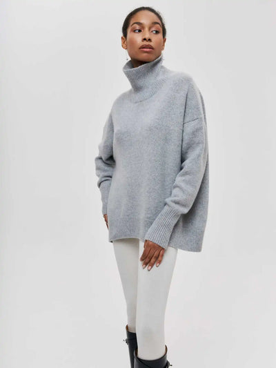 Olivia - Elegantný sveter s trendy vysokým golierom